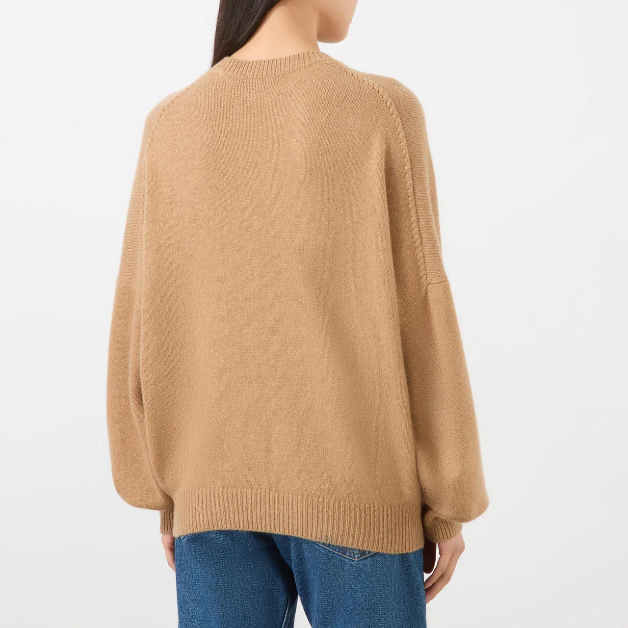 KHAITE Margaux Cashmere Sweater - Tan