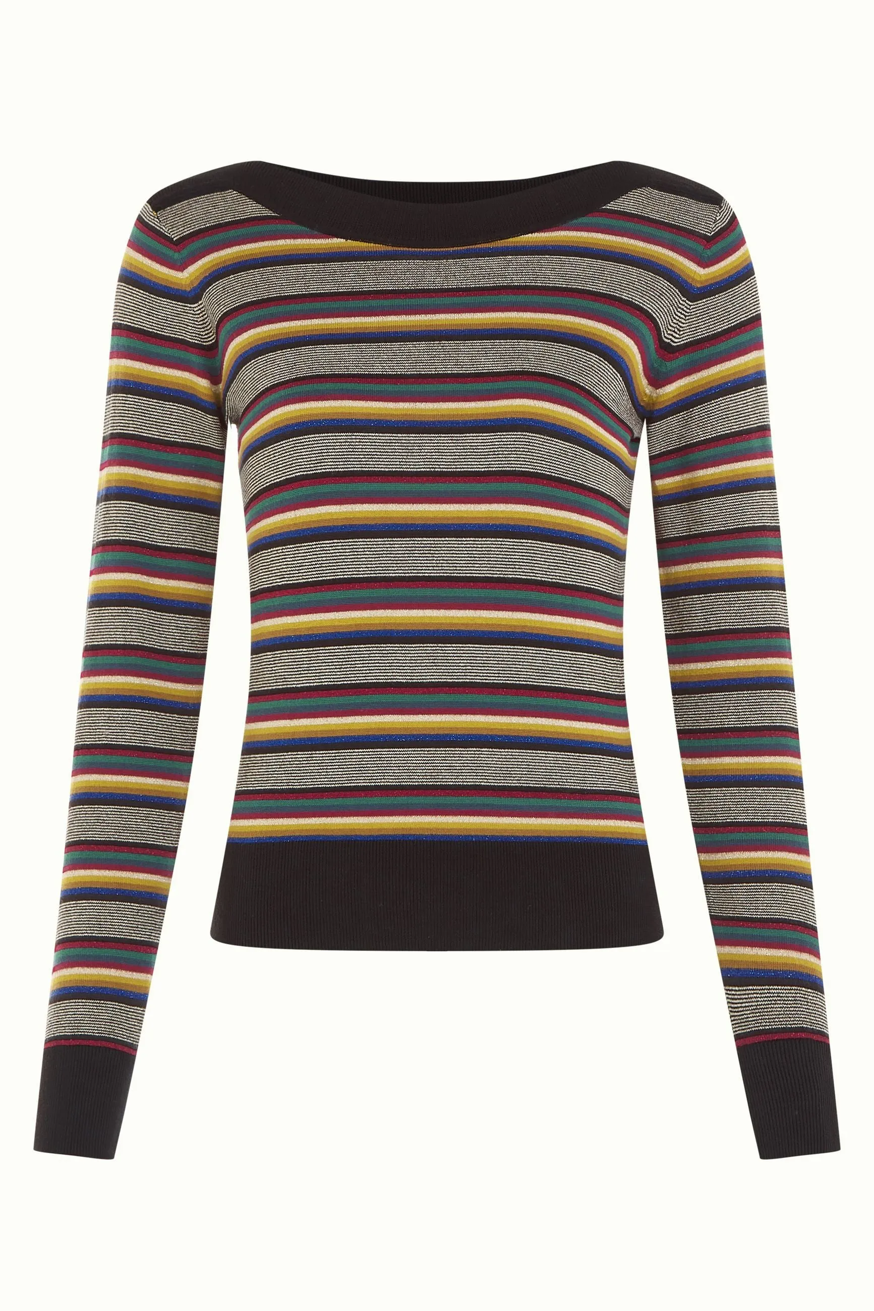 King Louie - Audrey Top Sixties Stripe Black