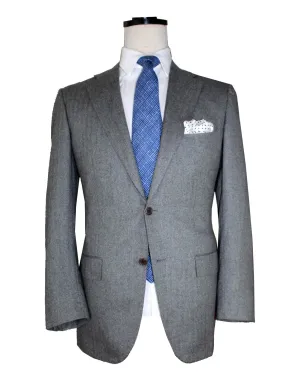 Kiton Cashmere Sport Coat Gray Herringbone EUR 56/ US 44 R SALE