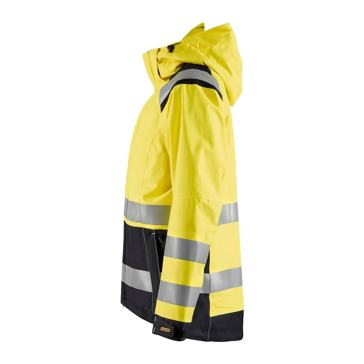 Ladies High Vis Shell Jacket 4904 High Vis Oranje/Marineblauw - Blåk