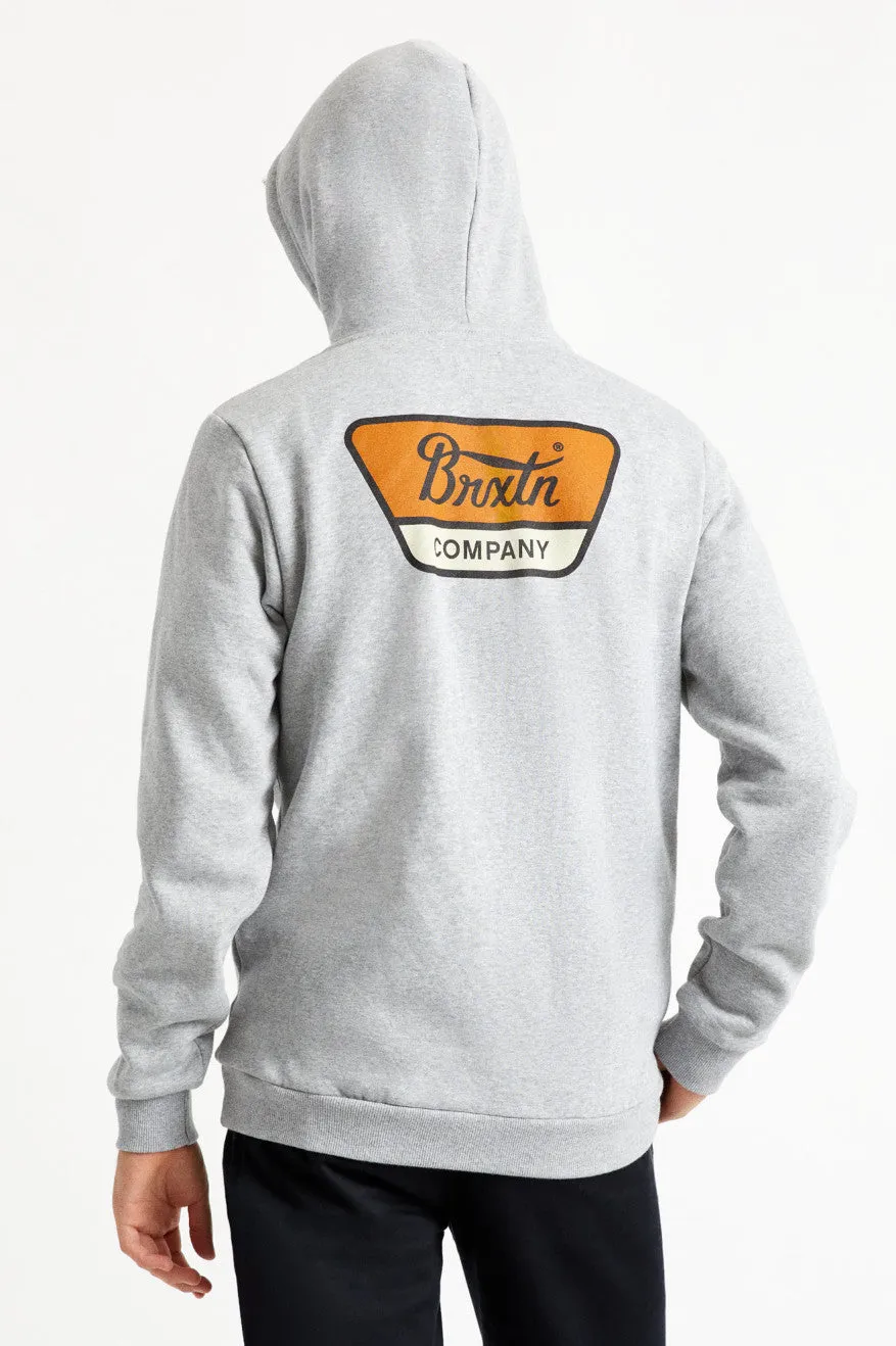 Linwood Hood Fleece - Heather Grey