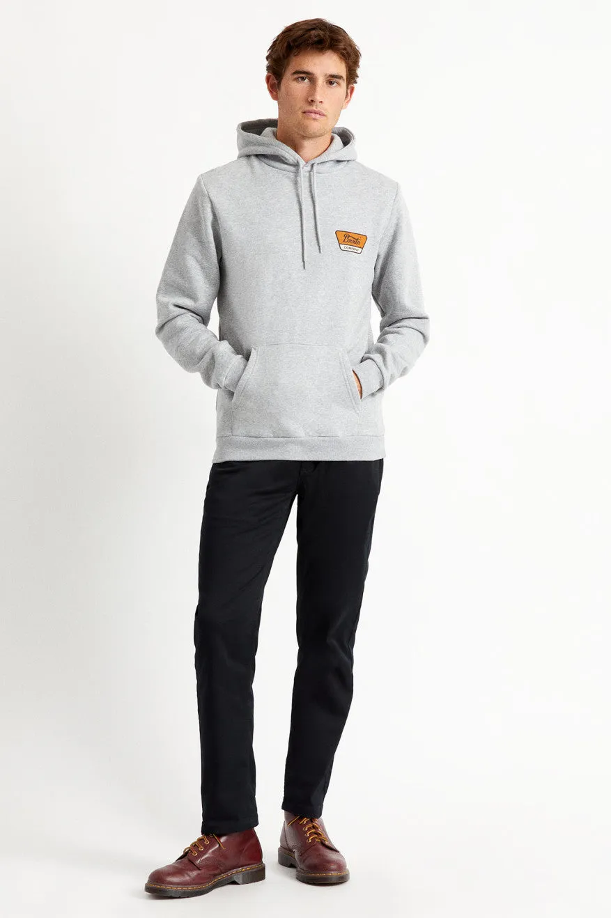 Linwood Hood Fleece - Heather Grey