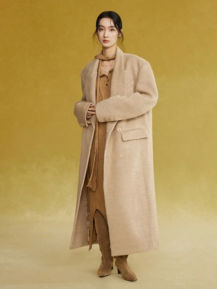 Long Oversized Double-breasted Coat