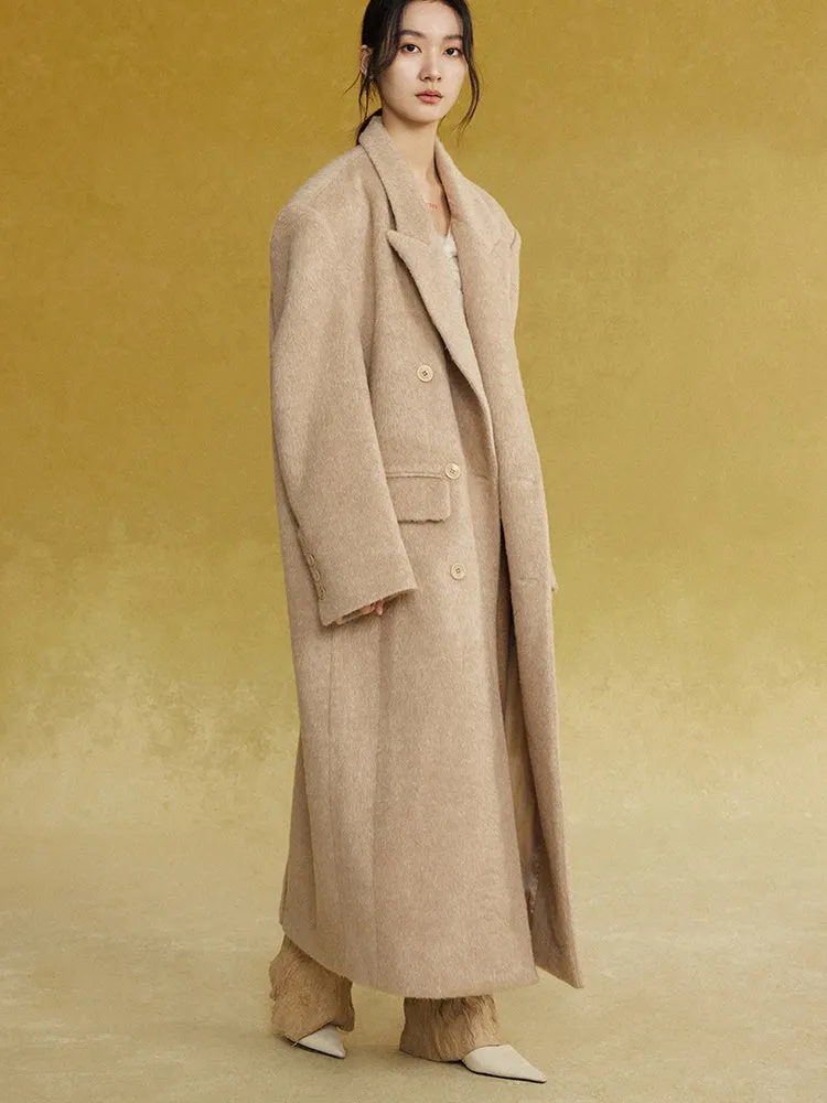 Long Oversized Double-breasted Coat