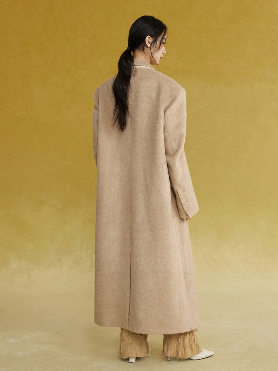 Long Oversized Double-breasted Coat