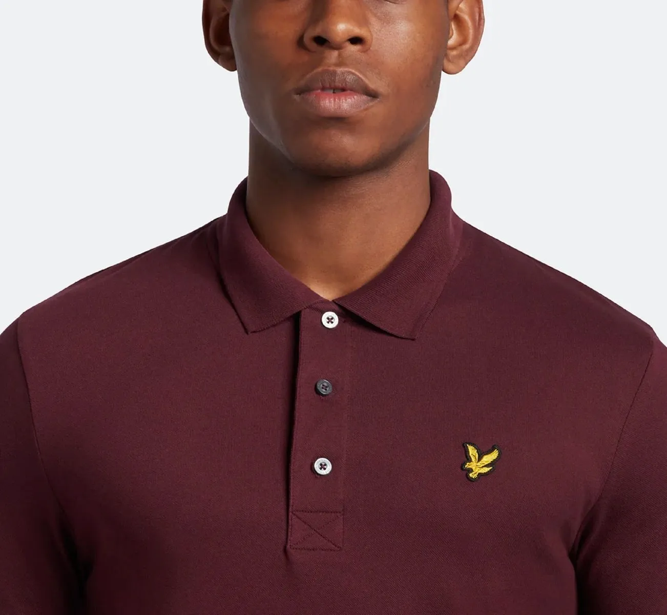 Lyle & Scott Casual Short Sleeve Polo Shirt Burgundy