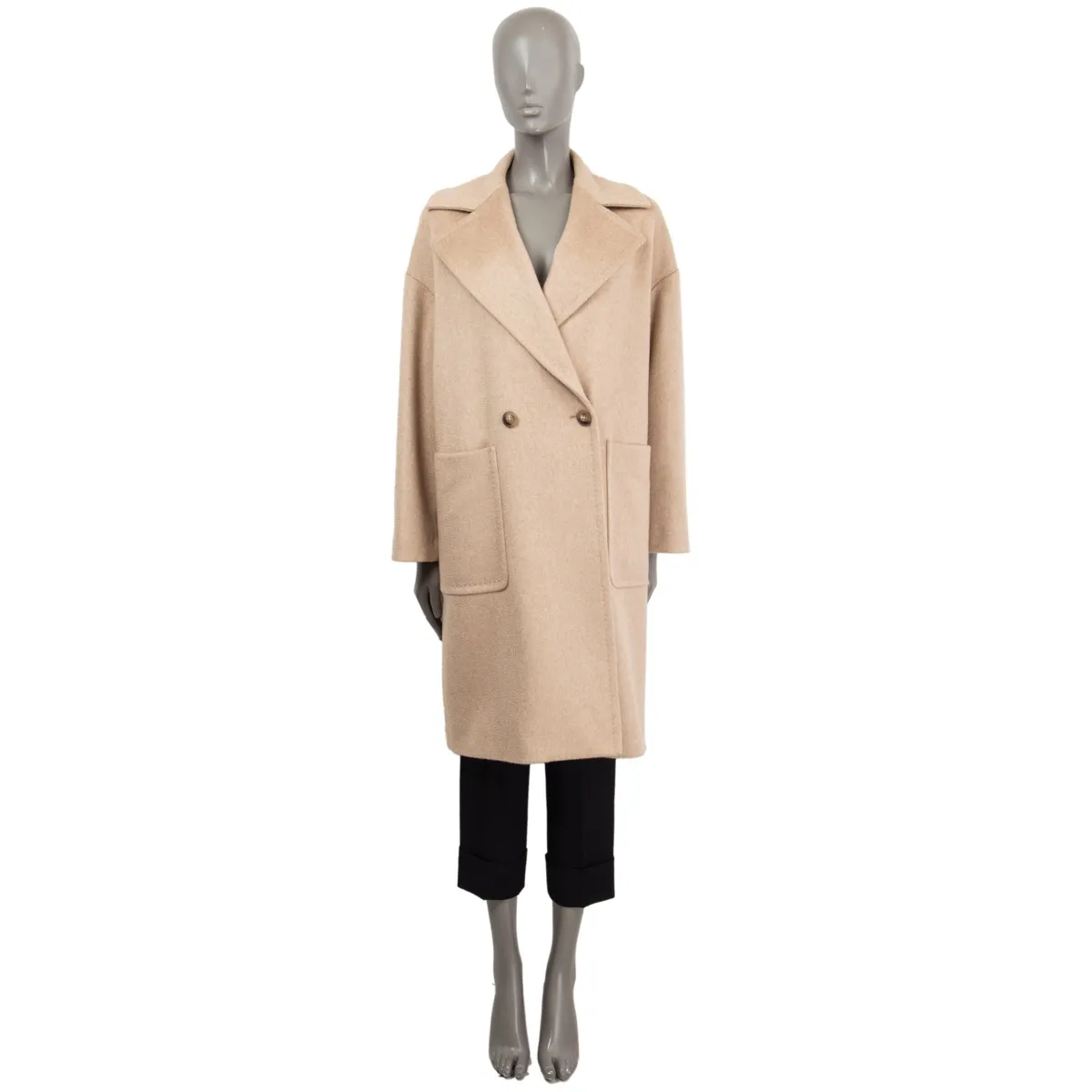 Max Mara Patch Pocket Coat Beige