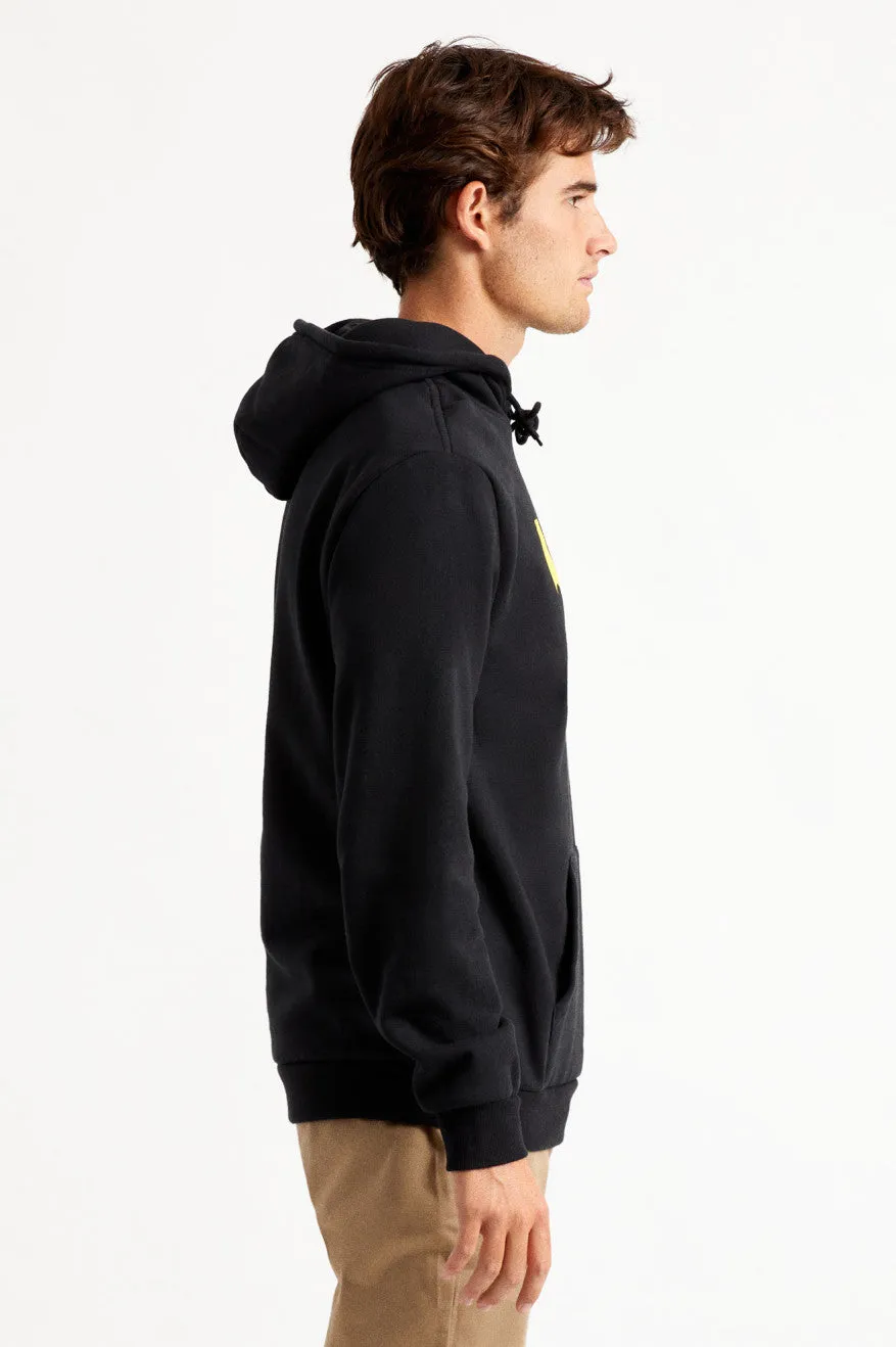 Melter Square Hood Fleece - Black