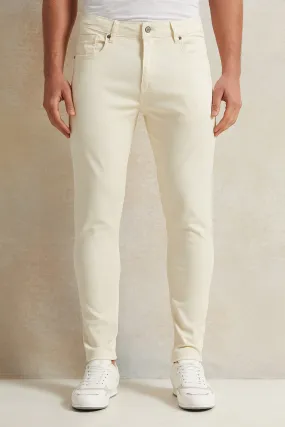 Men Ivory Slim Fit Denim Jeans