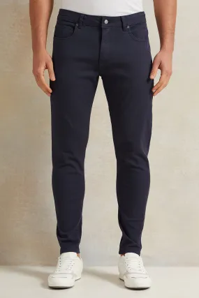 Men Navy Slim Fit Denim Jeans