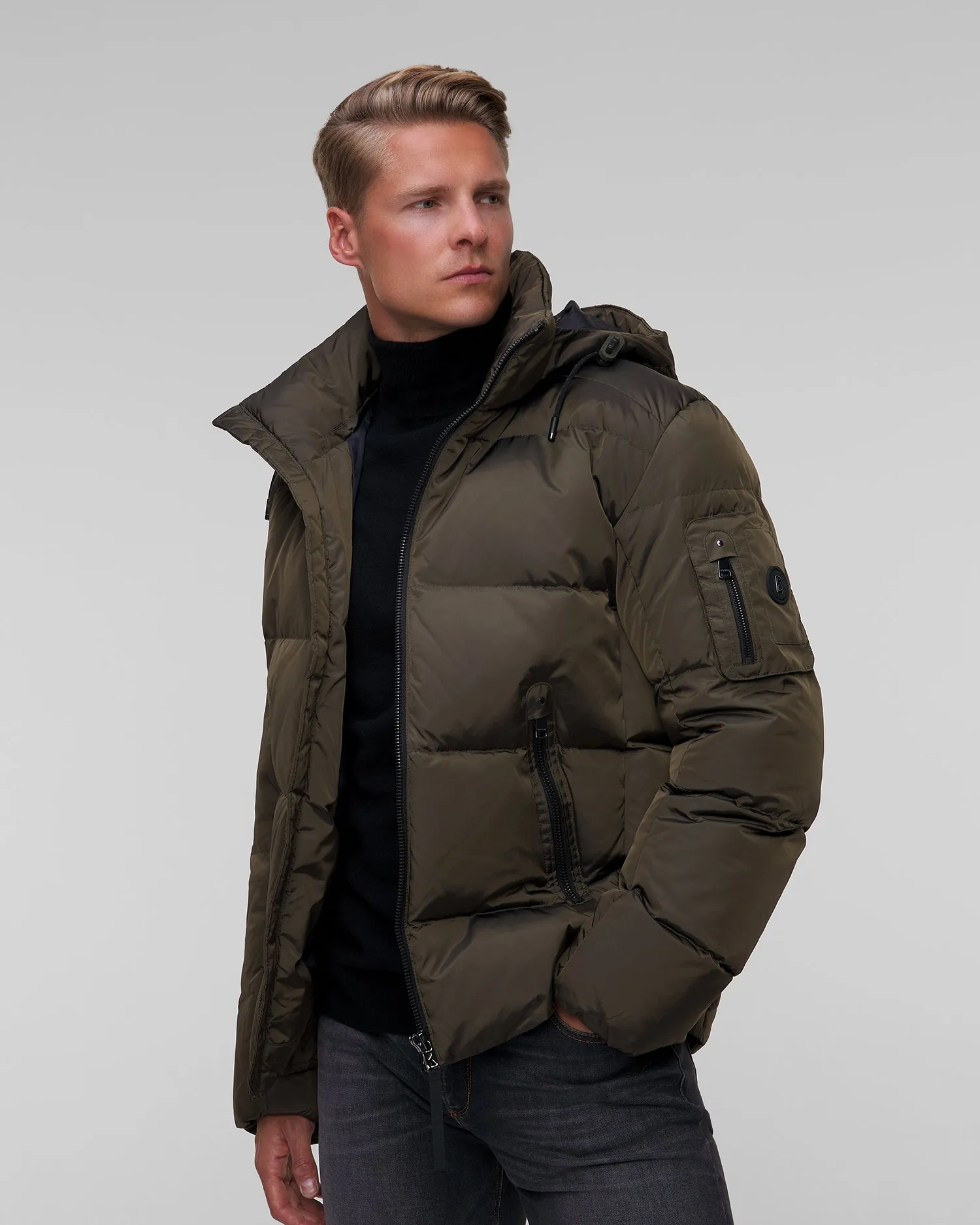 Men's khaki down jacket BOGNER Jamy-D1 38417593-263