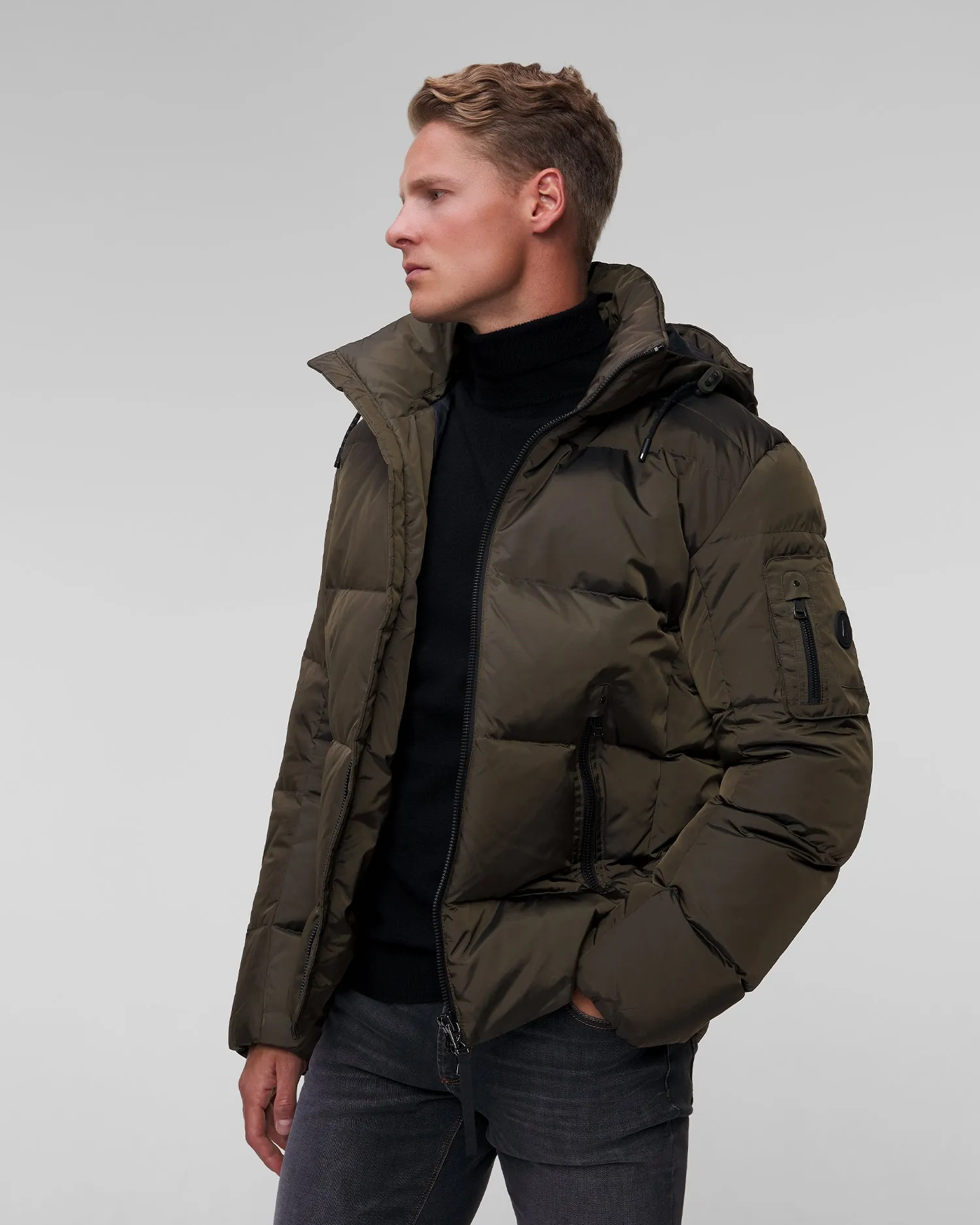 Men's khaki down jacket BOGNER Jamy-D1 38417593-263