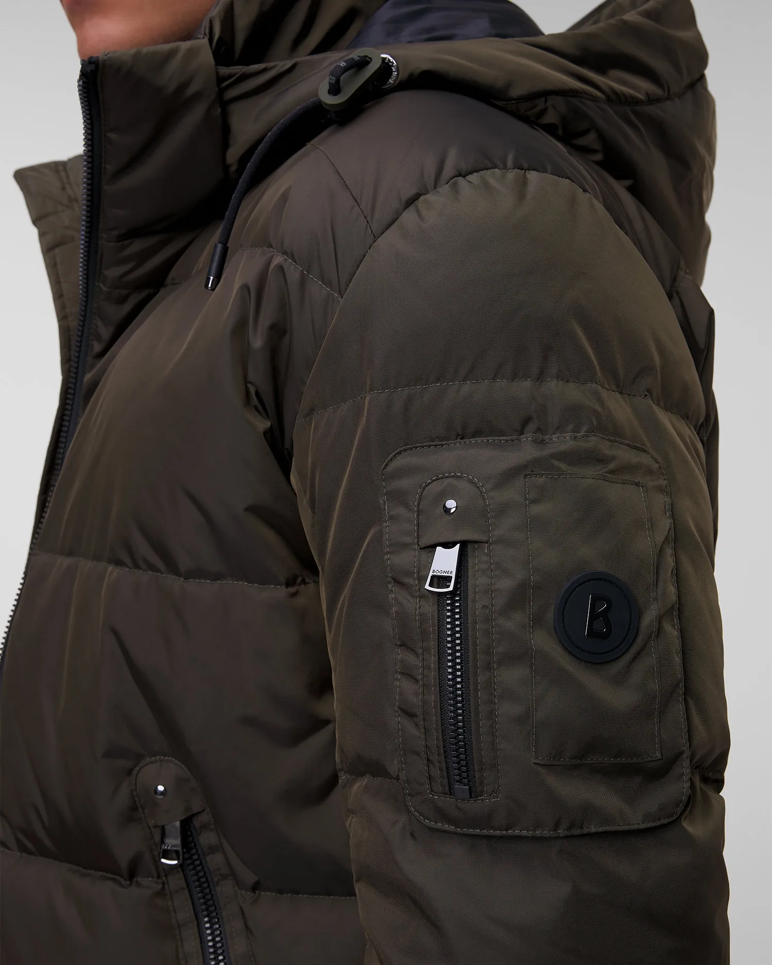 Men's khaki down jacket BOGNER Jamy-D1 38417593-263