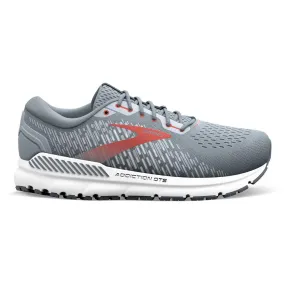 Men's Brooks Addiction GTS 15, Grey/Ebony/Chili Oil, 9.5 4E Extra Wide