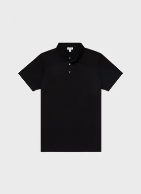 Men's Jersey Classic Polo Shirt in Black