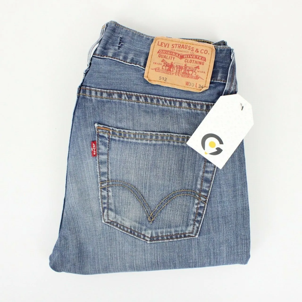 Mens LEVIS 512 Jeans Mid Blue | W30 L34