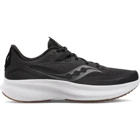 Men's Saucony Ride 15, BLACK/GUM, 8.5 D Medium