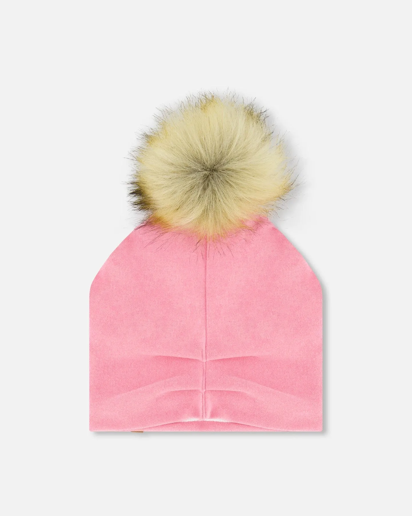 Mid-Season Jersey Detachable Pompom Hat Candy Pink