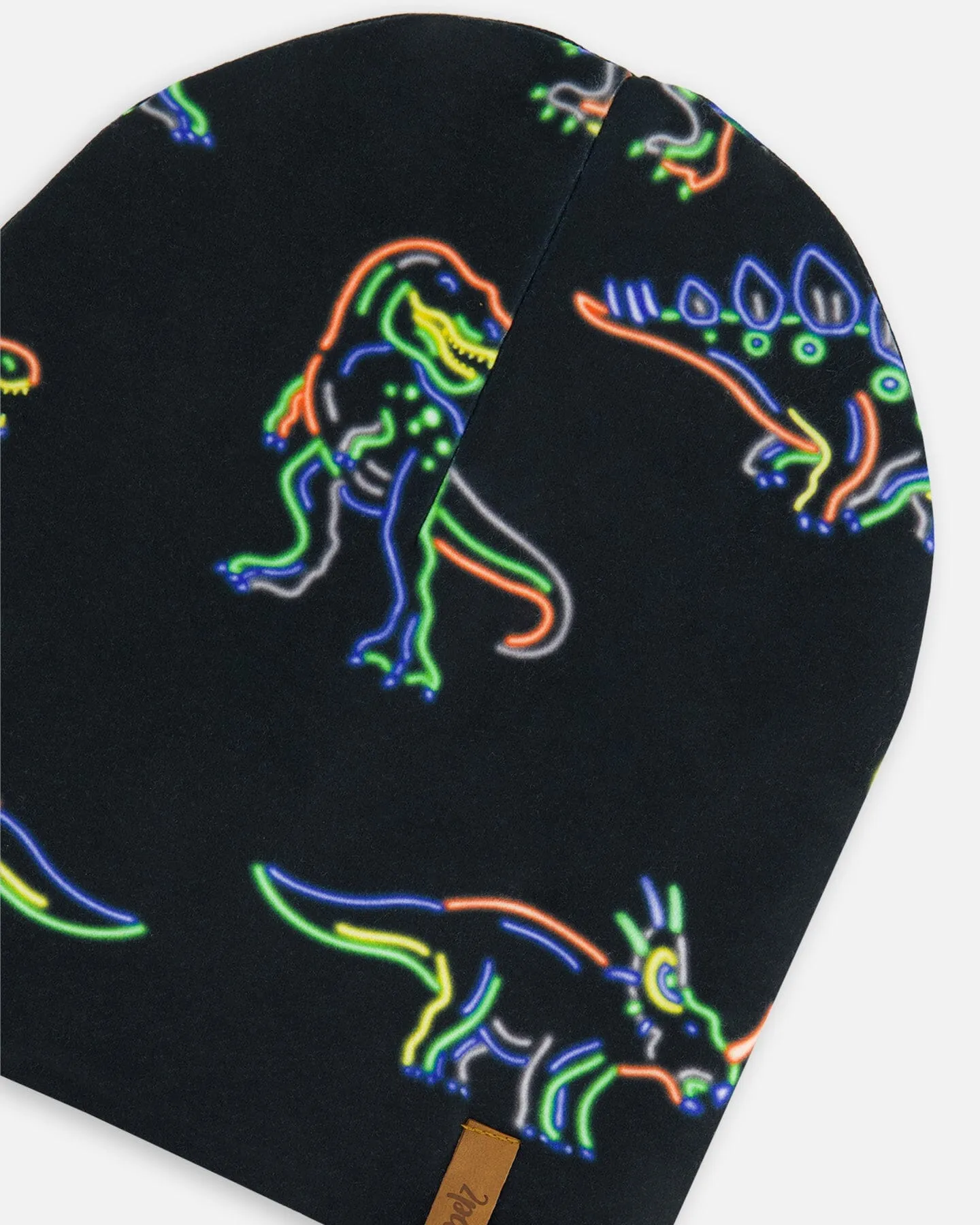 Mid-Season Jersey Hat Black Printed Neon Dino