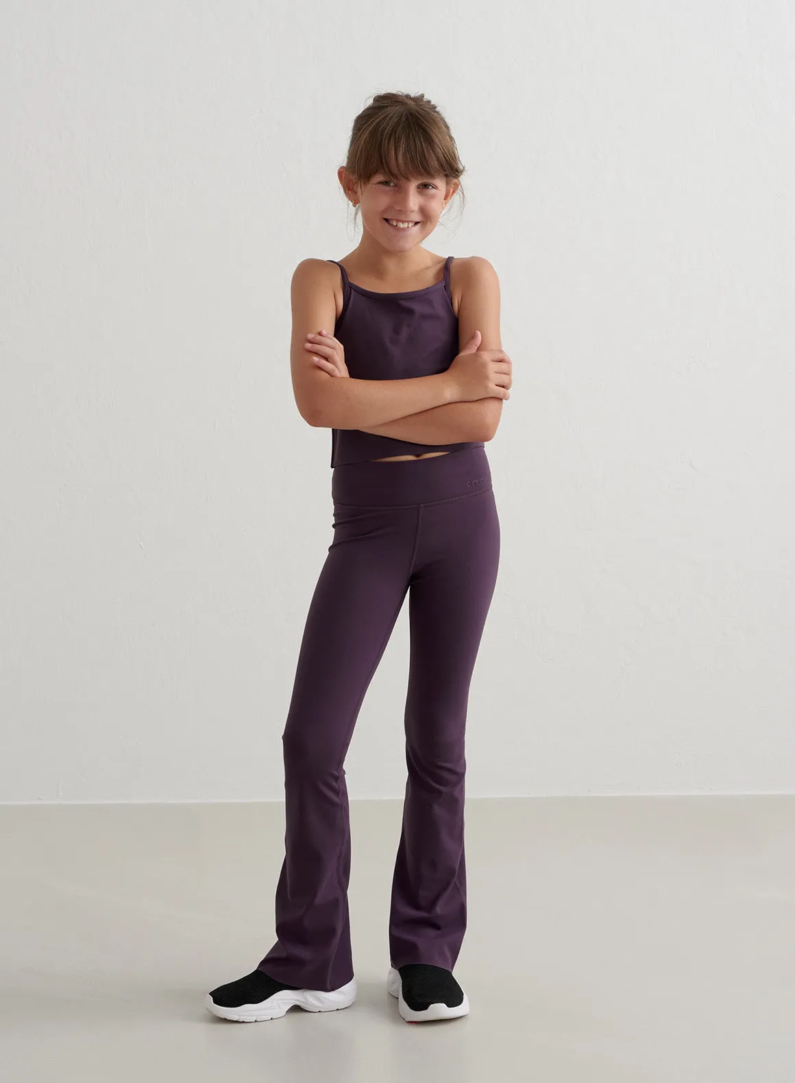 Midnight Plum Young Sense Flare Tights