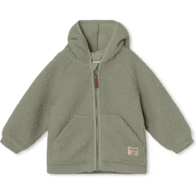 Mini A Ture Recycled Liff Teddy Fleece Jacket, Vert