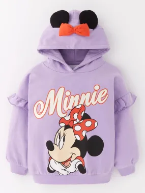 Minnie Mouse Disney Minnie Mouse Ears Detail Hoody - Purple