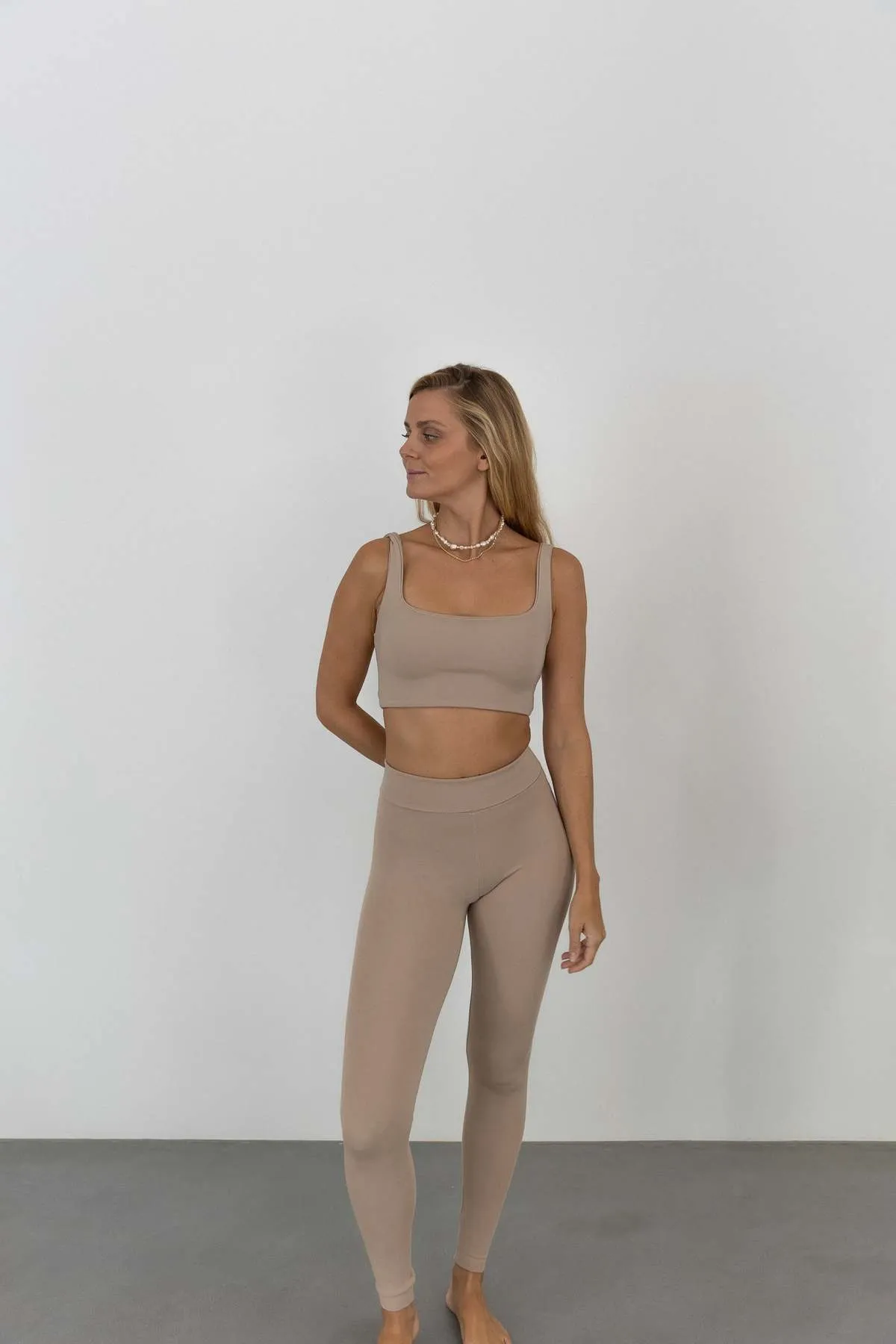 Moly Tencel Leggings - Beige