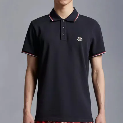 MONCLER  |Street Style Plain Cotton Short Sleeves Logo