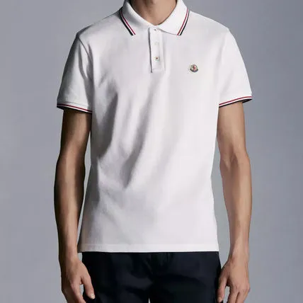 MONCLER  |Street Style Plain Cotton Short Sleeves Logo