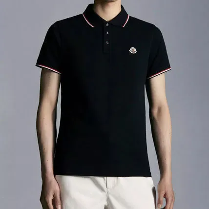 MONCLER  |Street Style Plain Cotton Short Sleeves Logo