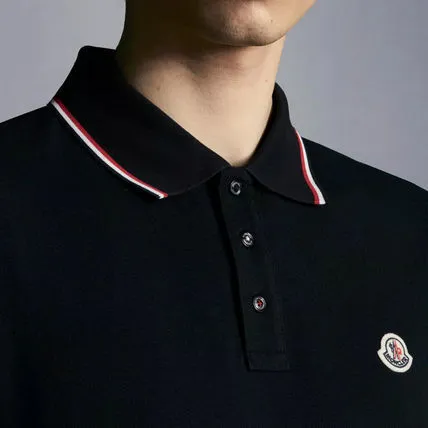 MONCLER  |Street Style Plain Cotton Short Sleeves Logo