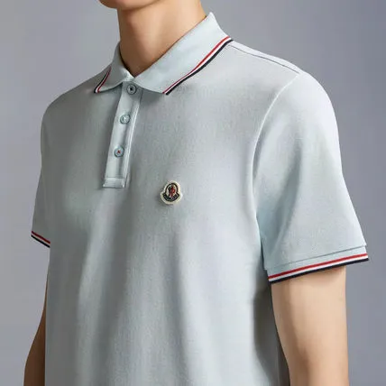 MONCLER  |Street Style Plain Cotton Short Sleeves Logo