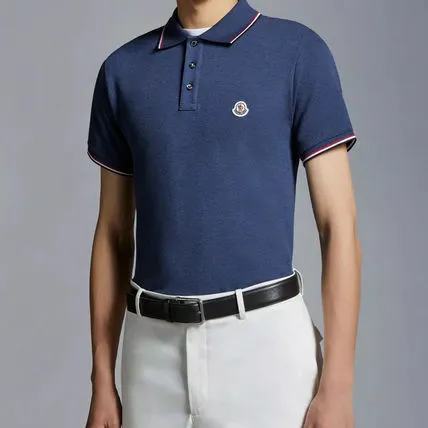 MONCLER  |Street Style Plain Cotton Short Sleeves Logo