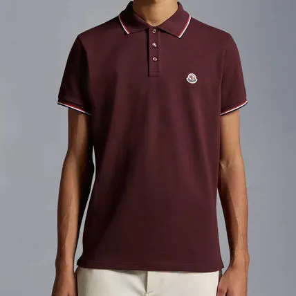 MONCLER  |Street Style Plain Cotton Short Sleeves Logo