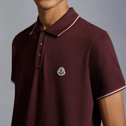 MONCLER  |Street Style Plain Cotton Short Sleeves Logo