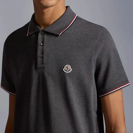 MONCLER  |Street Style Plain Cotton Short Sleeves Logo