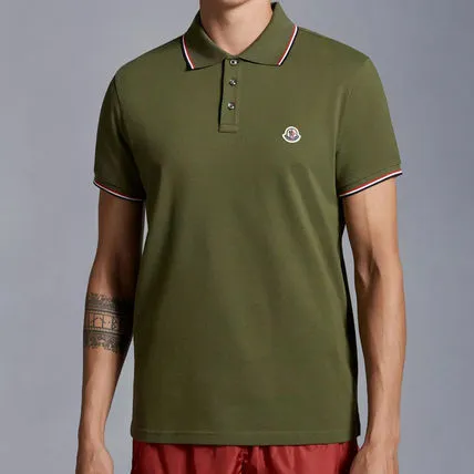 MONCLER  |Street Style Plain Cotton Short Sleeves Logo