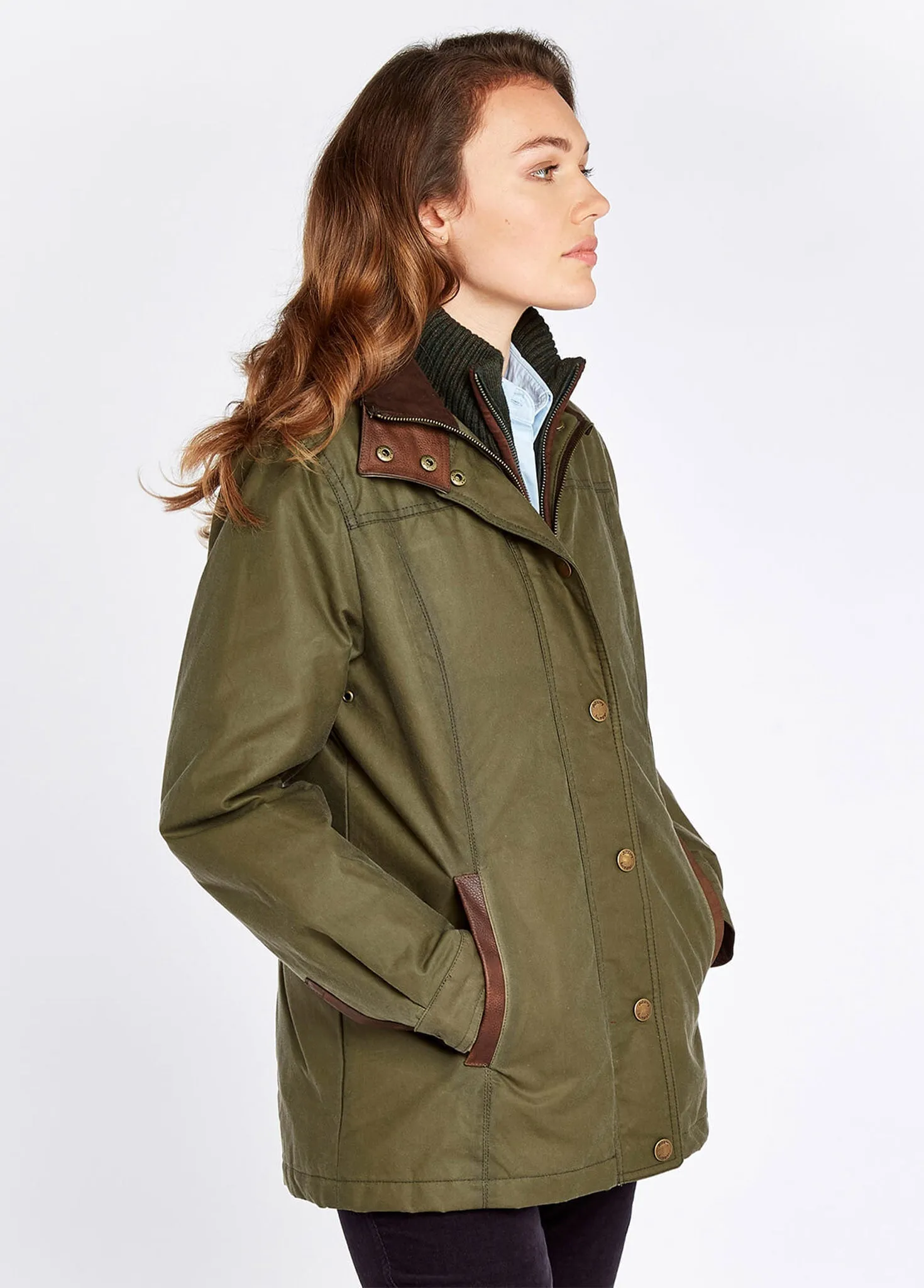 Mountrath Waxed Jacket - Dusky Green