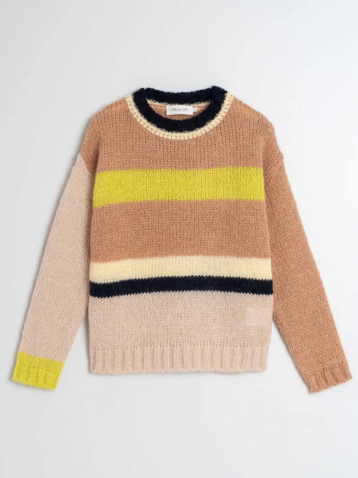 Multi Stripe Sweater - Almond