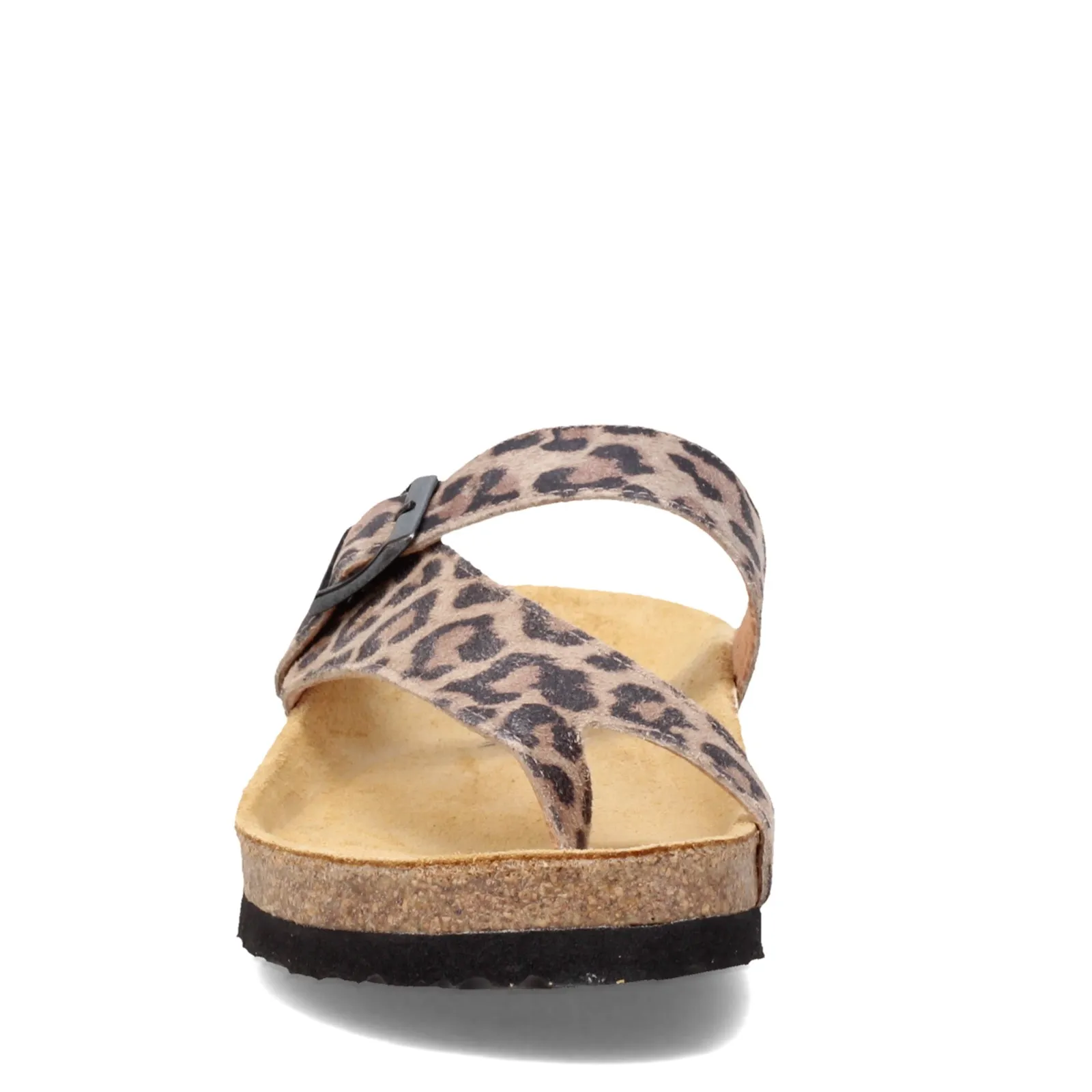 Naot Womens Tahoe Toe Strap Thong Sandal- Cheetah Print Leather