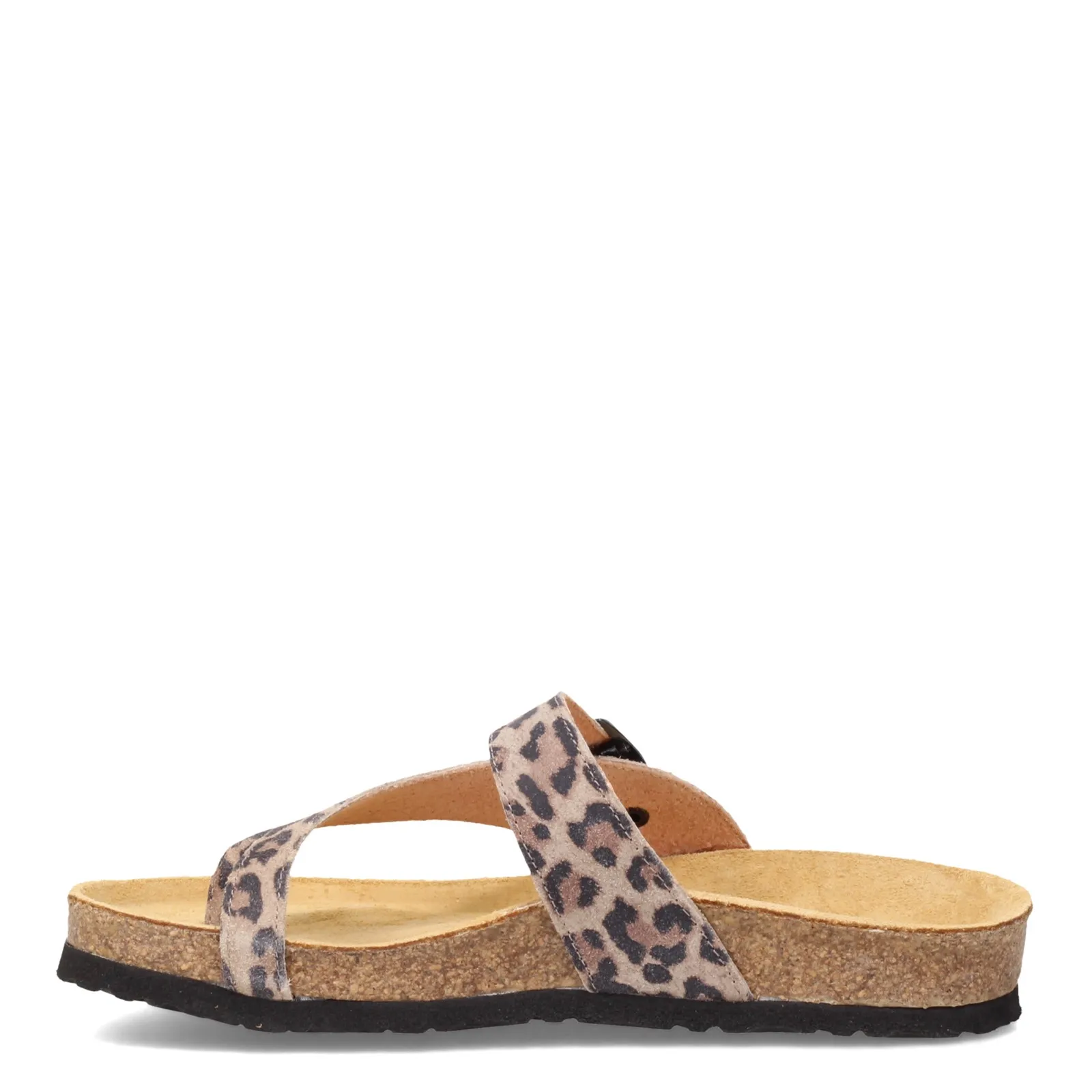 Naot Womens Tahoe Toe Strap Thong Sandal- Cheetah Print Leather