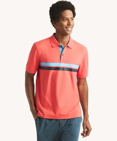 Nautica Mens Navtech Classic Fit Polo