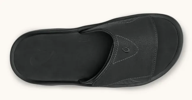 Olukai Mens Nalu Slide Sandal- Black