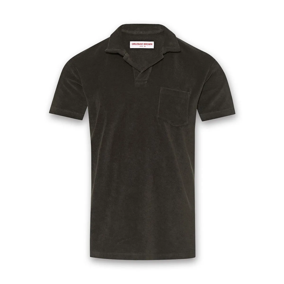 Orlebar Brown - Terry Towelling Polo in Smoked Tea