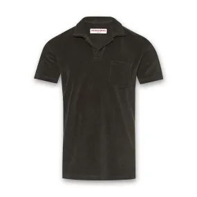 Orlebar Brown - Terry Towelling Polo in Smoked Tea