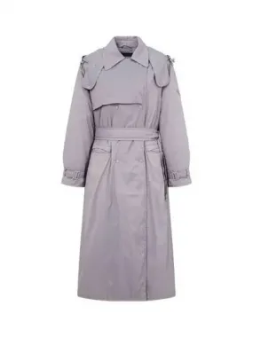 Overseas Station Season Big Chance 8 18 Women s Detachable Hooded Trench Padded Coat Gray 270659