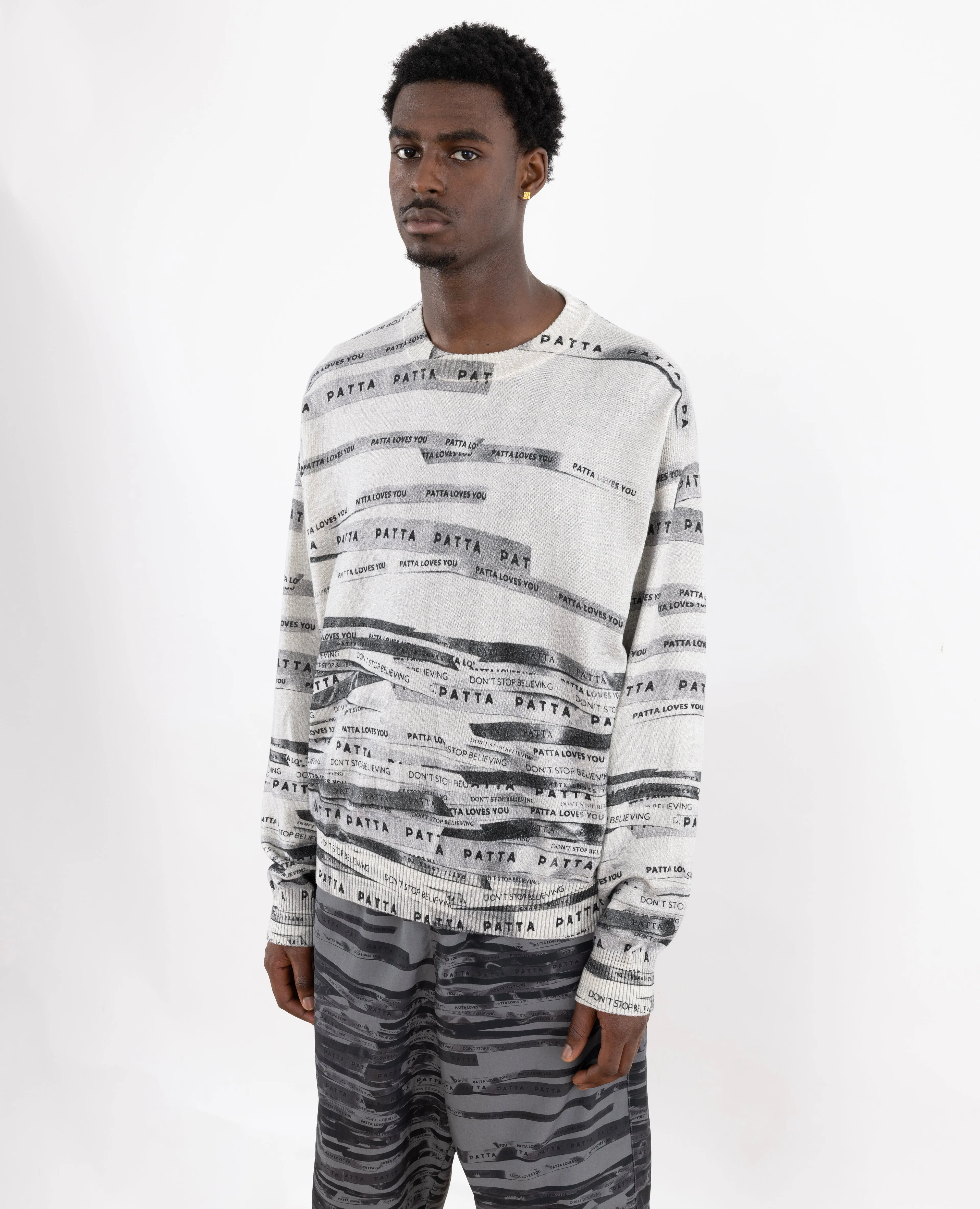 Patta Ribbons Knitted Sweater (Multi)