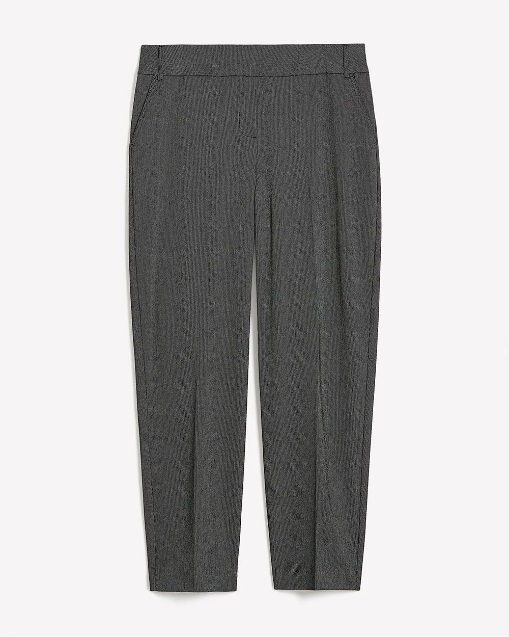 Petite, Gray Straight-Leg Savvy Pant - PENN. Essentials