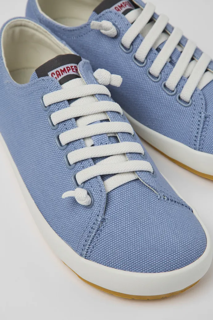 Peu Rambla Blue Textile Sneaker for Women