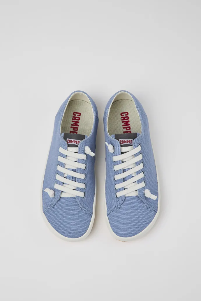 Peu Rambla Blue Textile Sneaker for Women